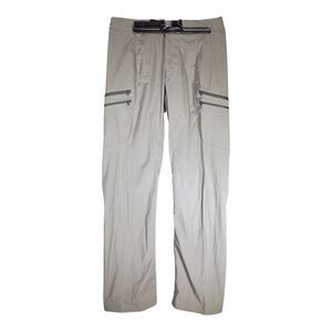 Arcteryx Palisade Pants 29x31 Belted Straight Stretch Zip Pockets Grey Women's 8